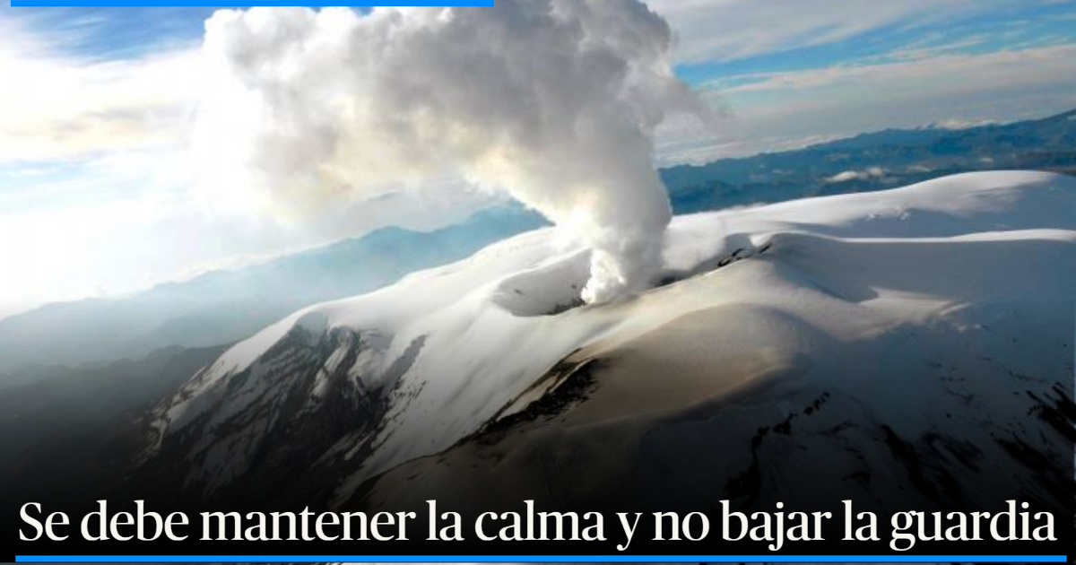 Actividad del volcán Nevado del Ruiz continúa inestable sigue en